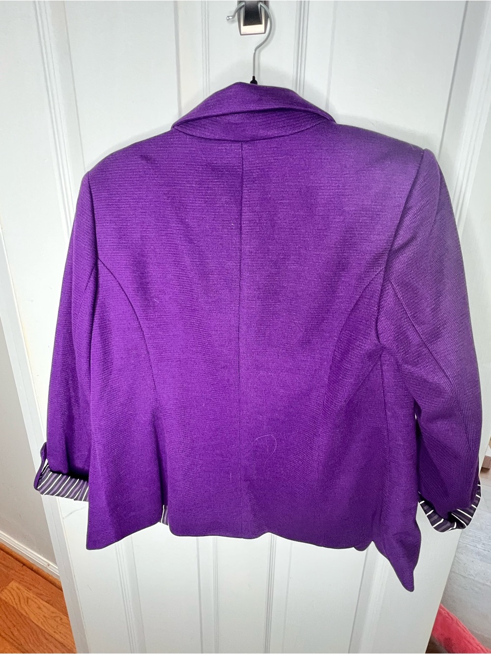 41 Hawthorn Purple Natalie Knit Tailored Blazer - Picture 3 of 12